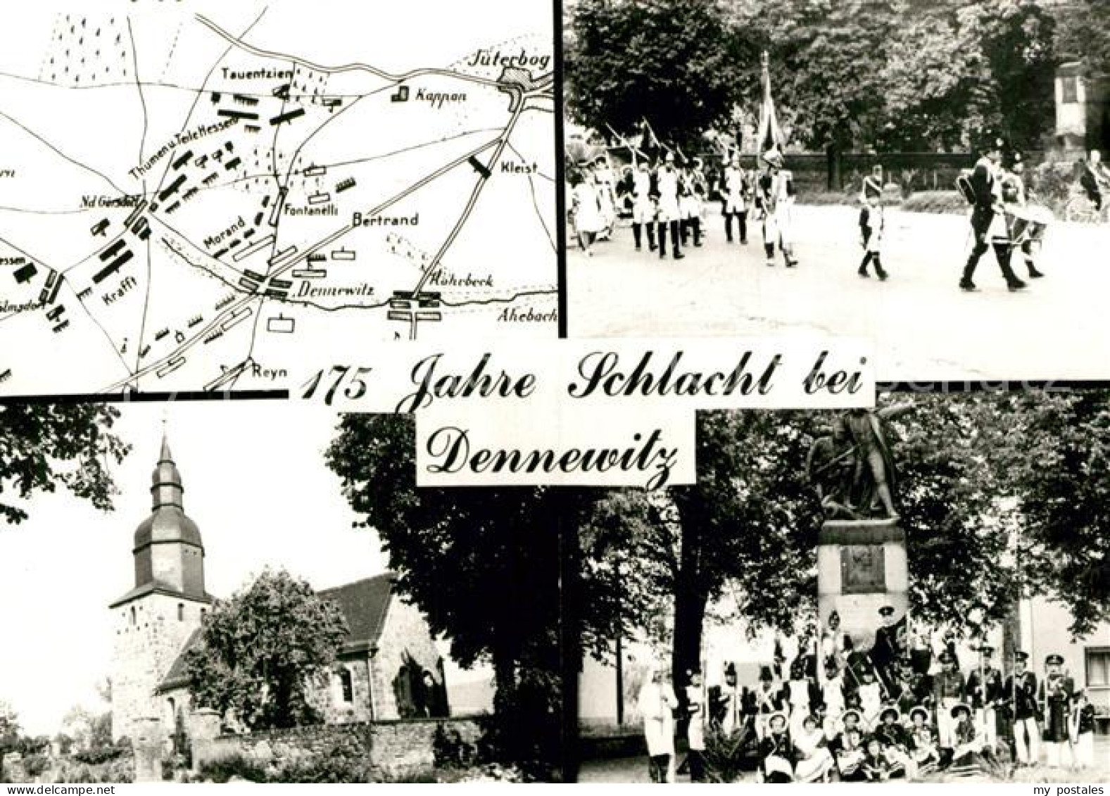 43369218 Dennewitz 175 Jahre Schlacht Bei Dennewitz Musikkorps Kirche Denkmal De - Niedergörsdorf