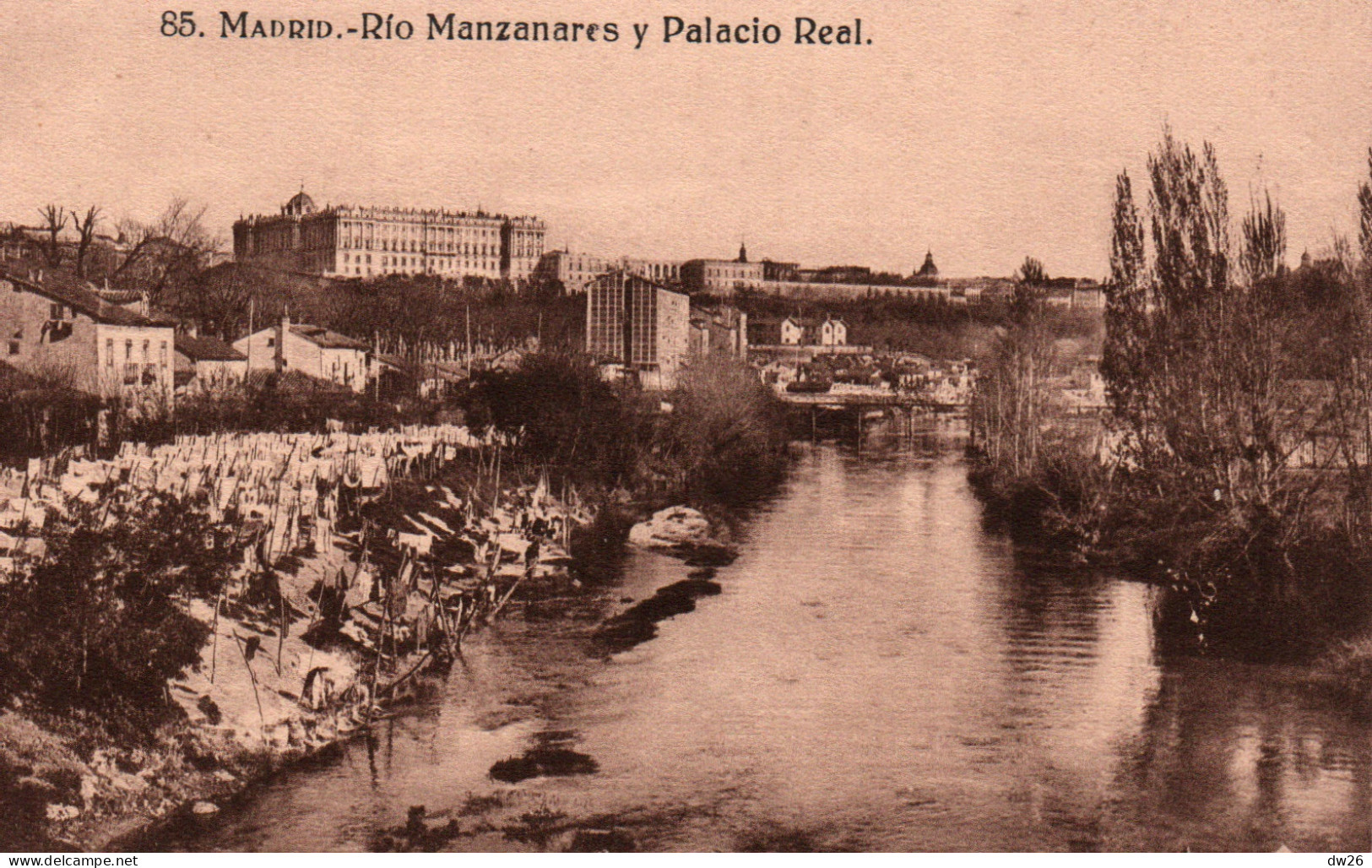 Madrid - Rio Manzanares Y Palacio Real (Palais Royal)  Carte N° 85 Non Circulée - Madrid