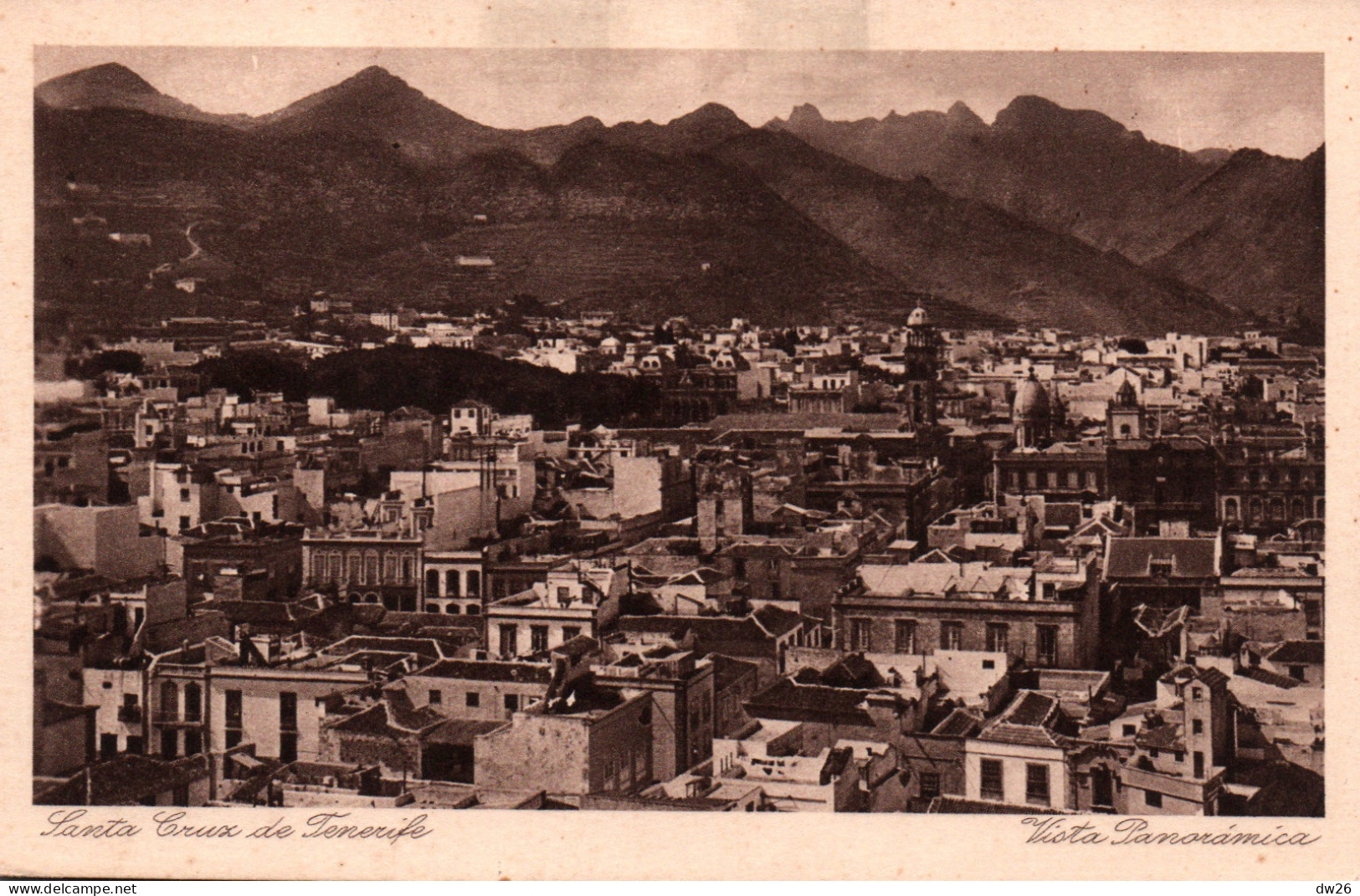 Santa Cruz De Tenerife (Islas Canarias) Vista Panoramica, Panorama, Vue Générale - Carte Non Circulée - Tenerife