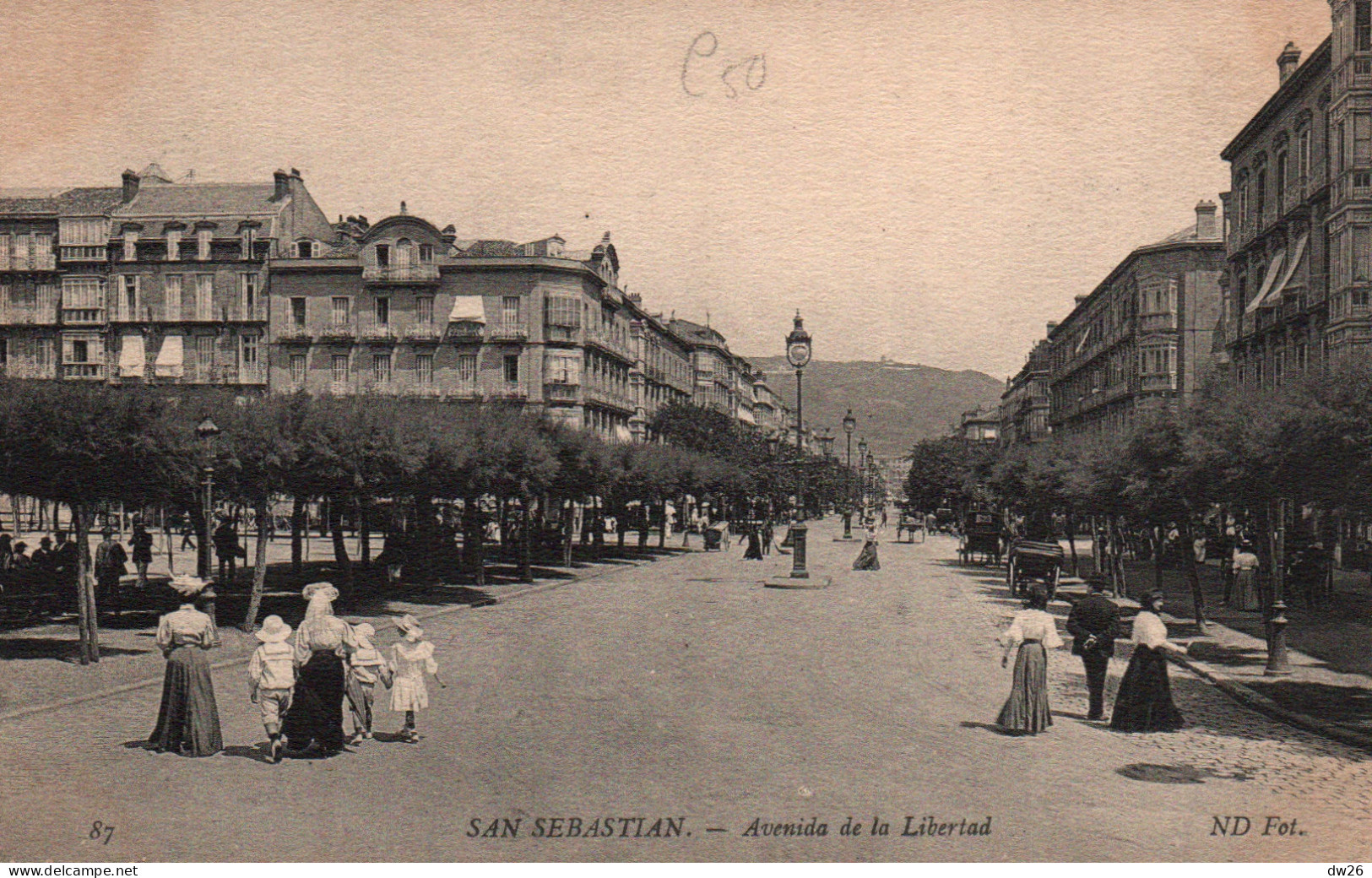 Guipúzcoa - San Sebastián - Avenida De La Libertad (Avenue De La Liberté) Carte ND Fot. N° 87 Non Circulée - Guipúzcoa (San Sebastián)