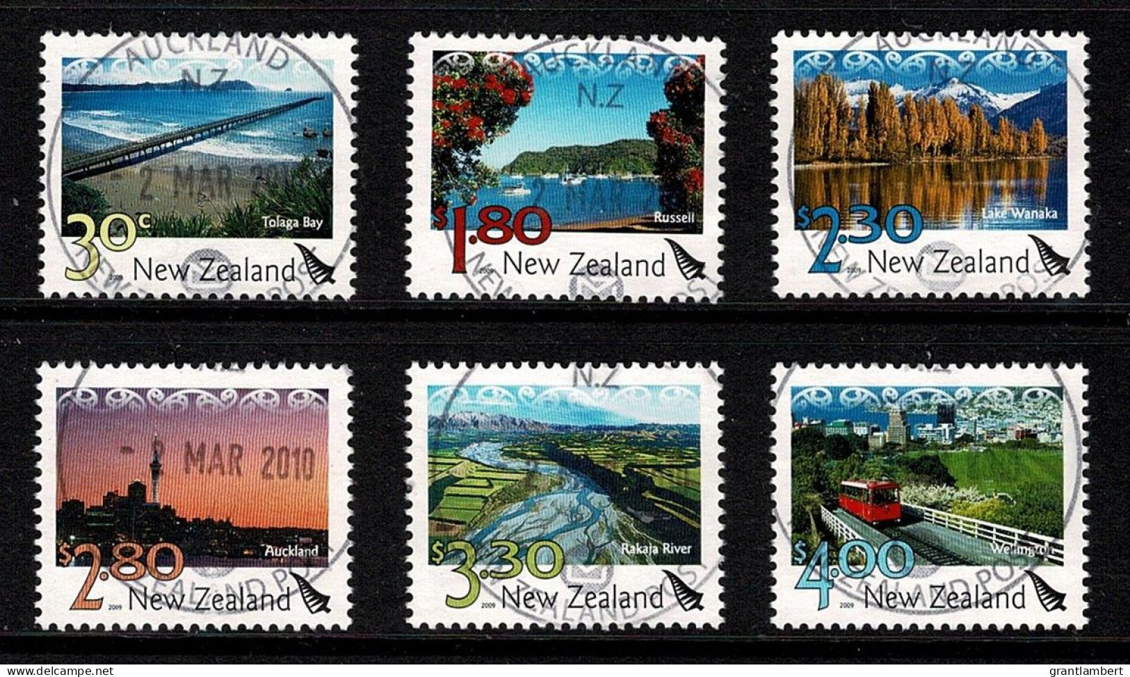 New Zealand 2009 Scenic Issue  Set Of 6 Used - - Gebruikt