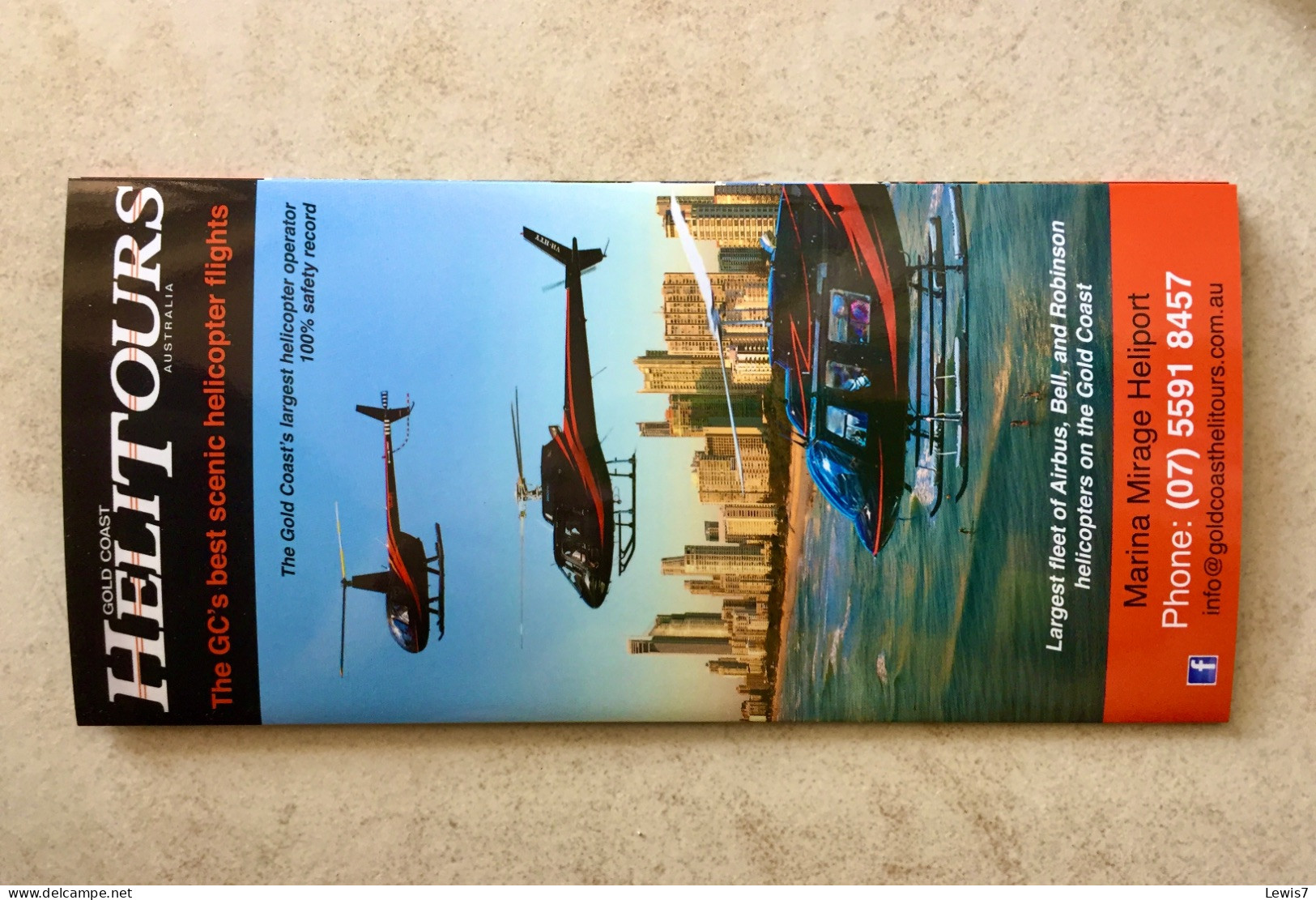 Brochure Helicopter - Gold Coast - Australia - Helicópteros