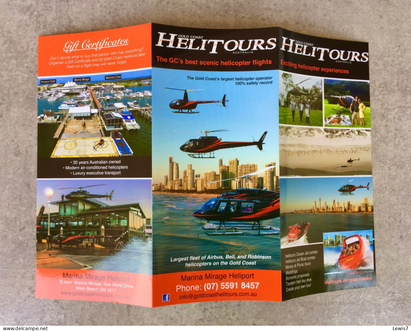 Brochure Helicopter - Gold Coast - Australia - Hubschrauber