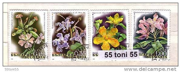 2006 Flora Plants Of Strandja Mountain – Sets Of 4v - Oblitere/used (O)  Bulgaria / Bulgarie - Oblitérés