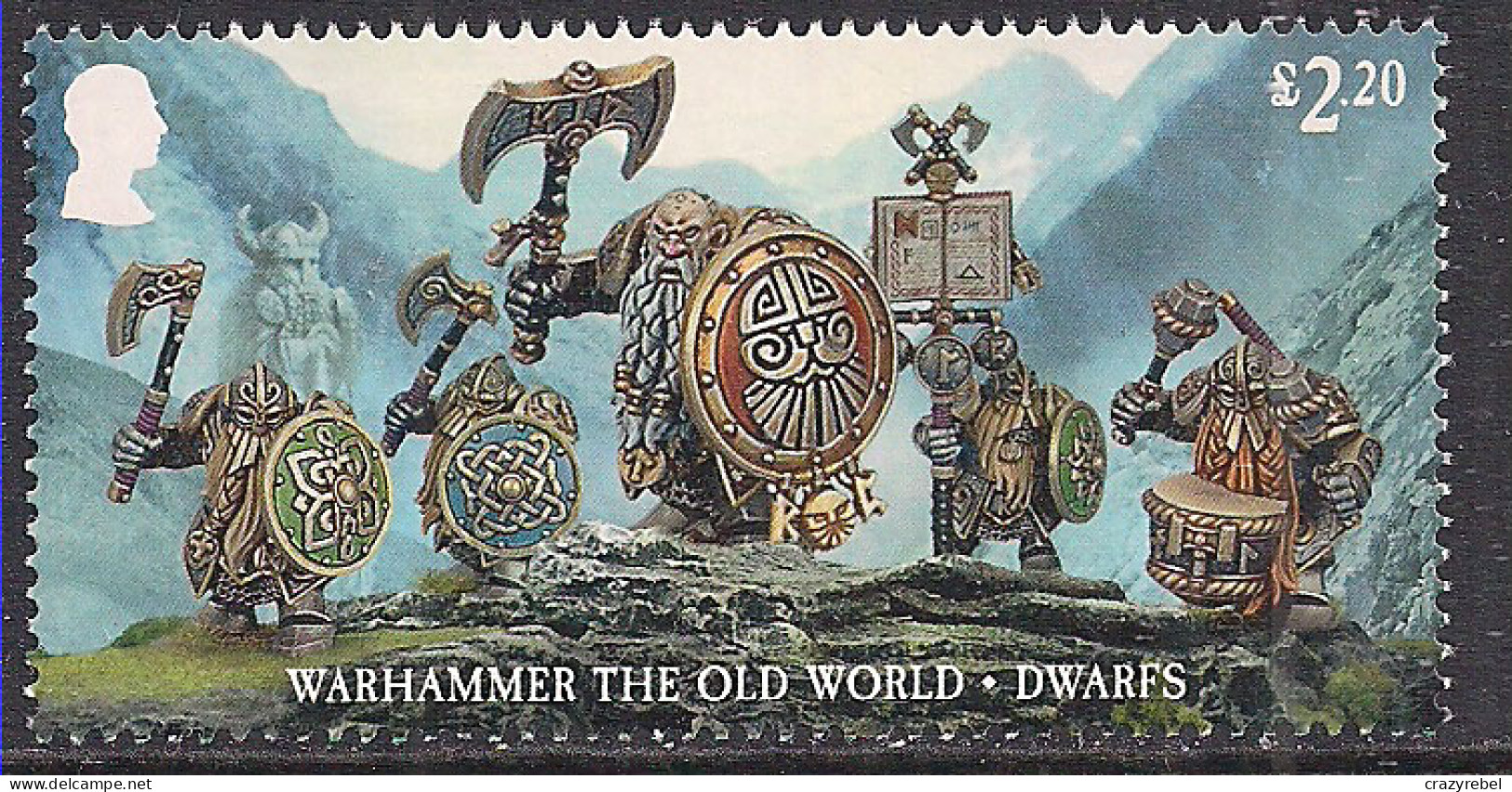 GB 2023 KC 3rd £2.20 Warhammer The Old World Dwarfs Umm ( 664 ) - Unused Stamps