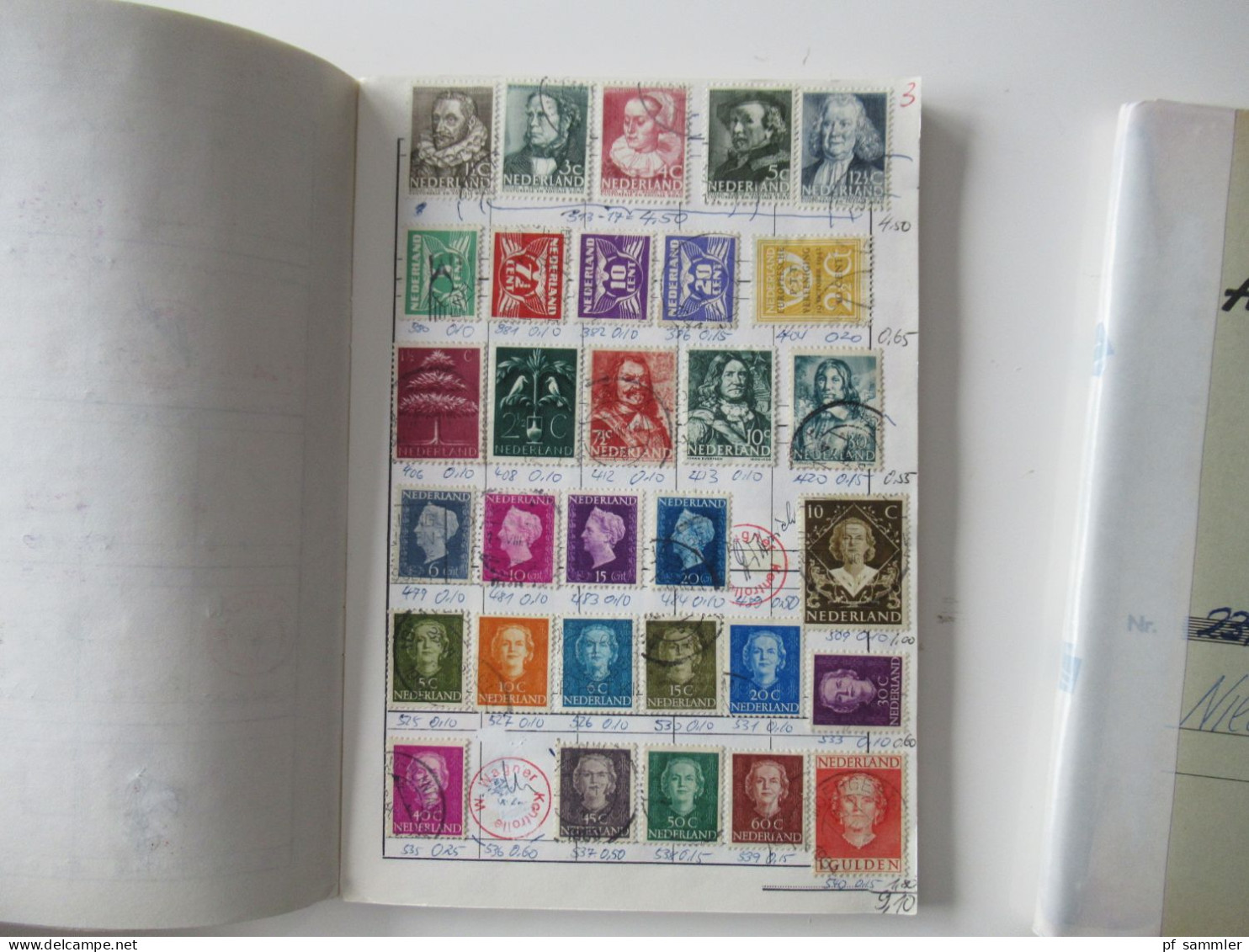 Sammlung / 2 Interessante Auswahlhefte Europa Niederlande Klassik - 1990 + Gebiete Viele Gestempelte Marken / Fundgrube - Collections (en Albums)