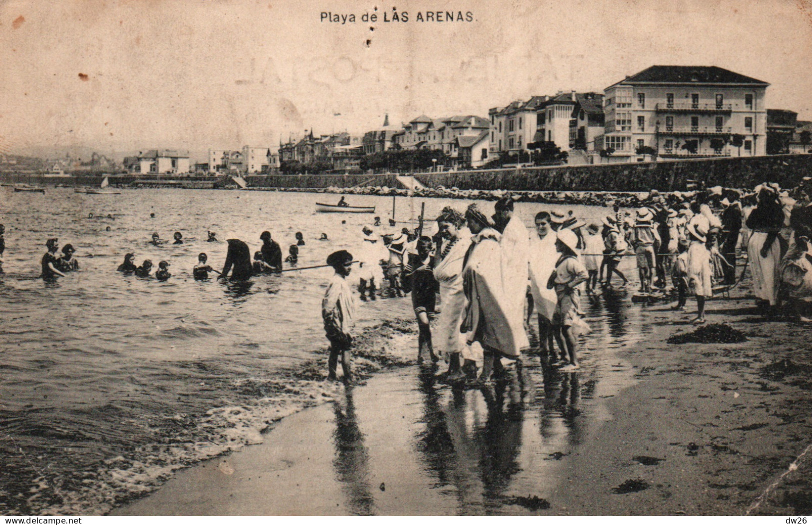 Vizcaya (Bilbao) Playa De Las Arenas - Carte De 1914 - Vizcaya (Bilbao)