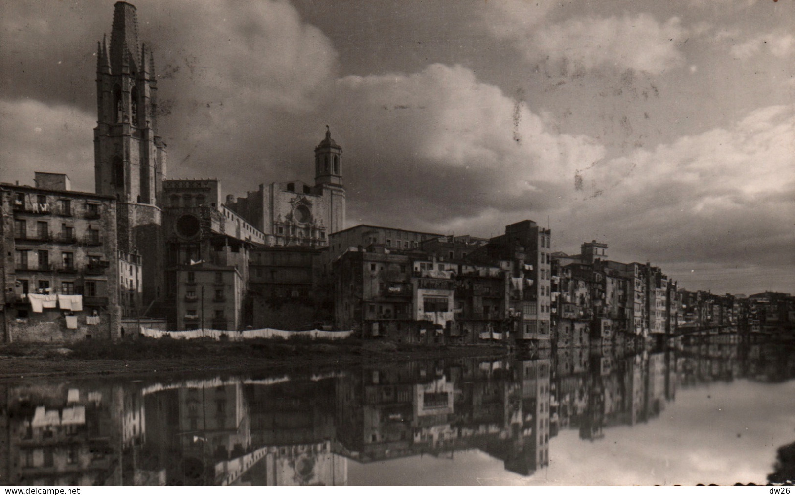 Gerona Monumental (Cataluña) El Riu Onyar - Foto S. Marti - Carte De 1952 - Gerona