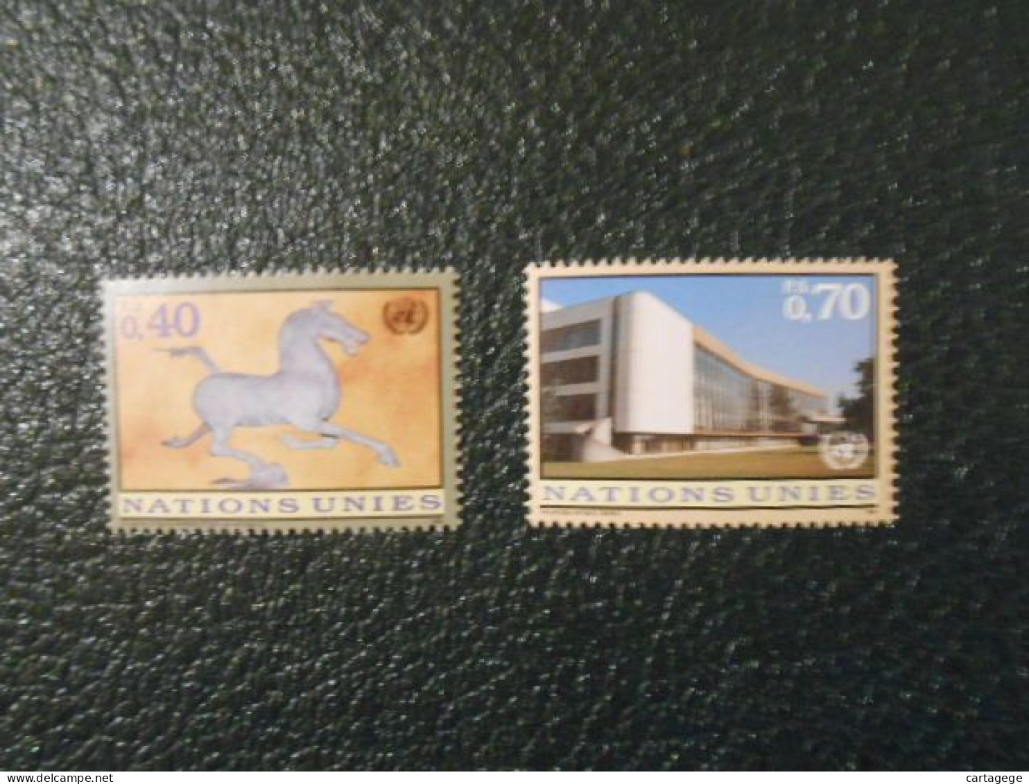 NATIONS-UNIES GENEVE YT  306/307 SERIE COURANTE** - Unused Stamps