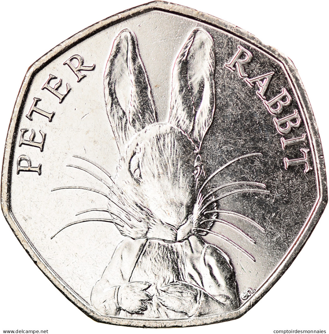 Monnaie, Gibraltar, 50 Pence, 2016, Pierre Lapin, SPL, Copper-nickel - Gibraltar