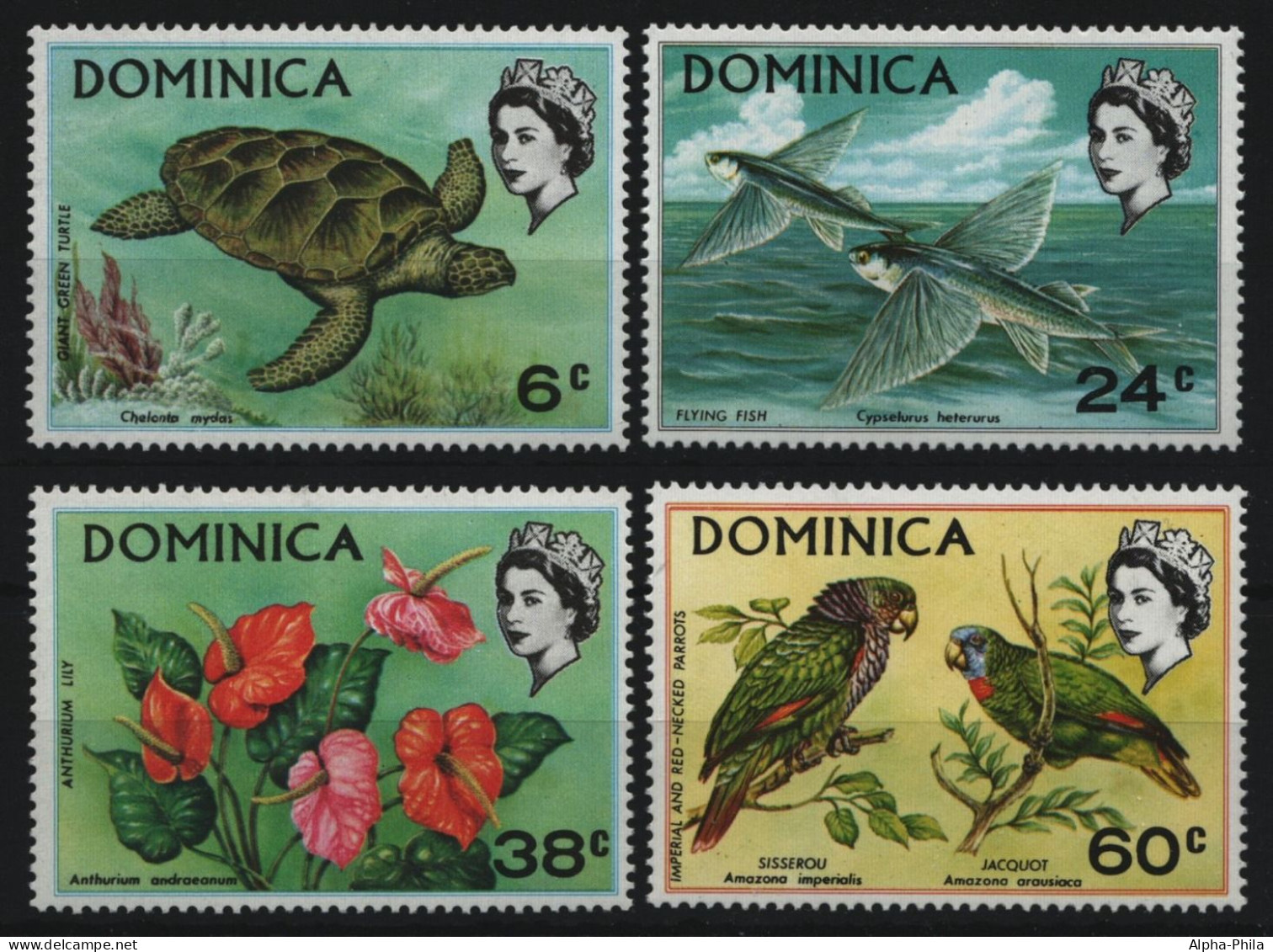 Dominica 1970 - Mi-Nr. 296-299 ** - MNH - Fauna & Flora - Dominique (...-1978)