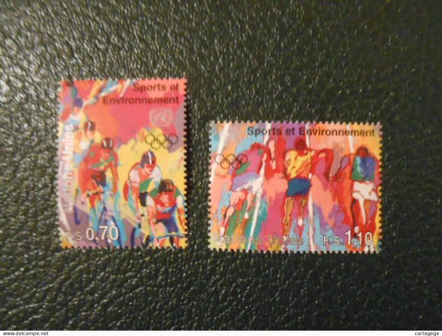 NATIONS-UNIES GENEVE YT  317/318 SPORT ET ENVIRONNEMENT** - Unused Stamps