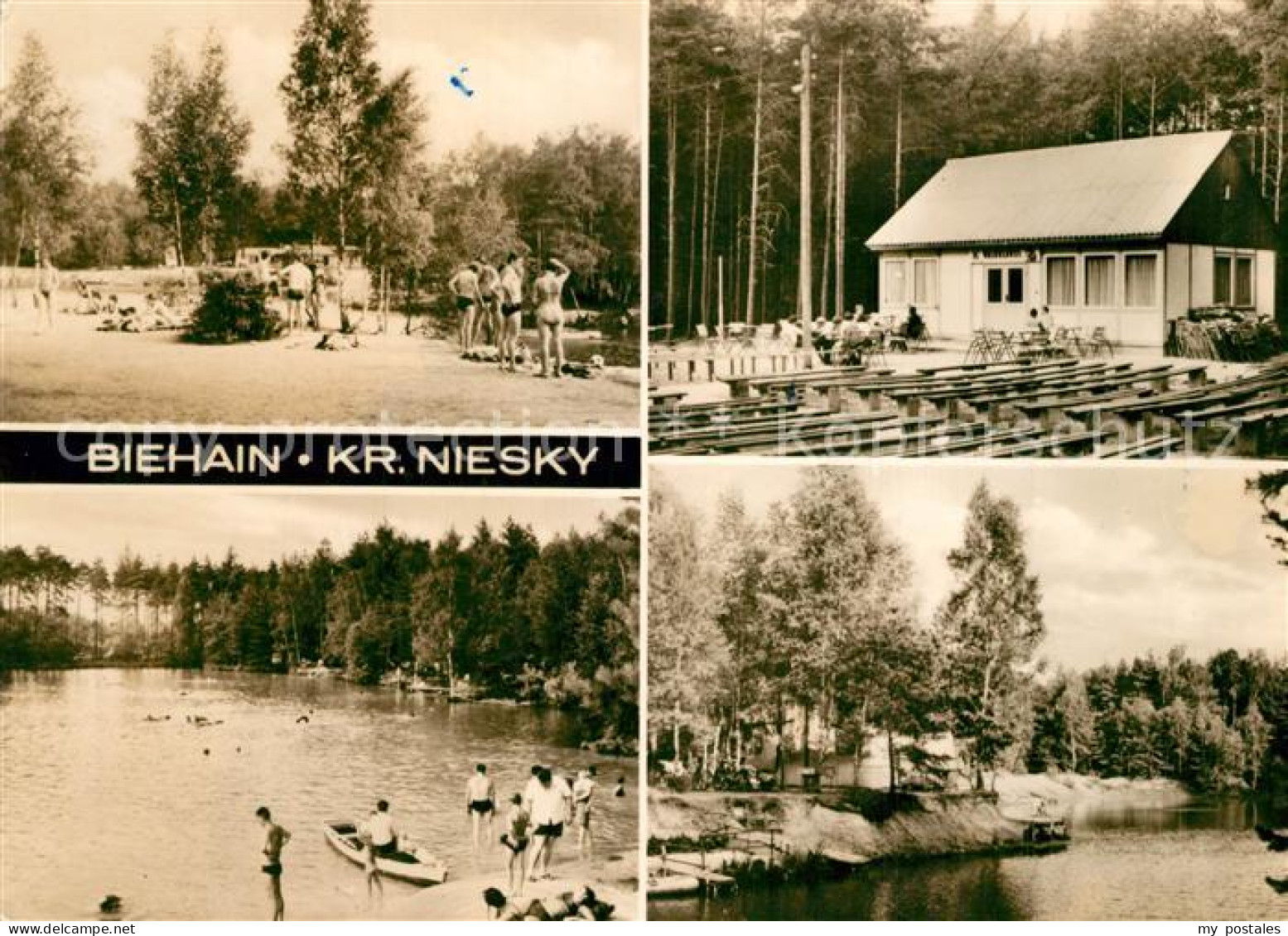 43354536 Biehain Freibad Zeltplatz Waldsee Konsum Gaststaette Waldklause Biehain - Niesky