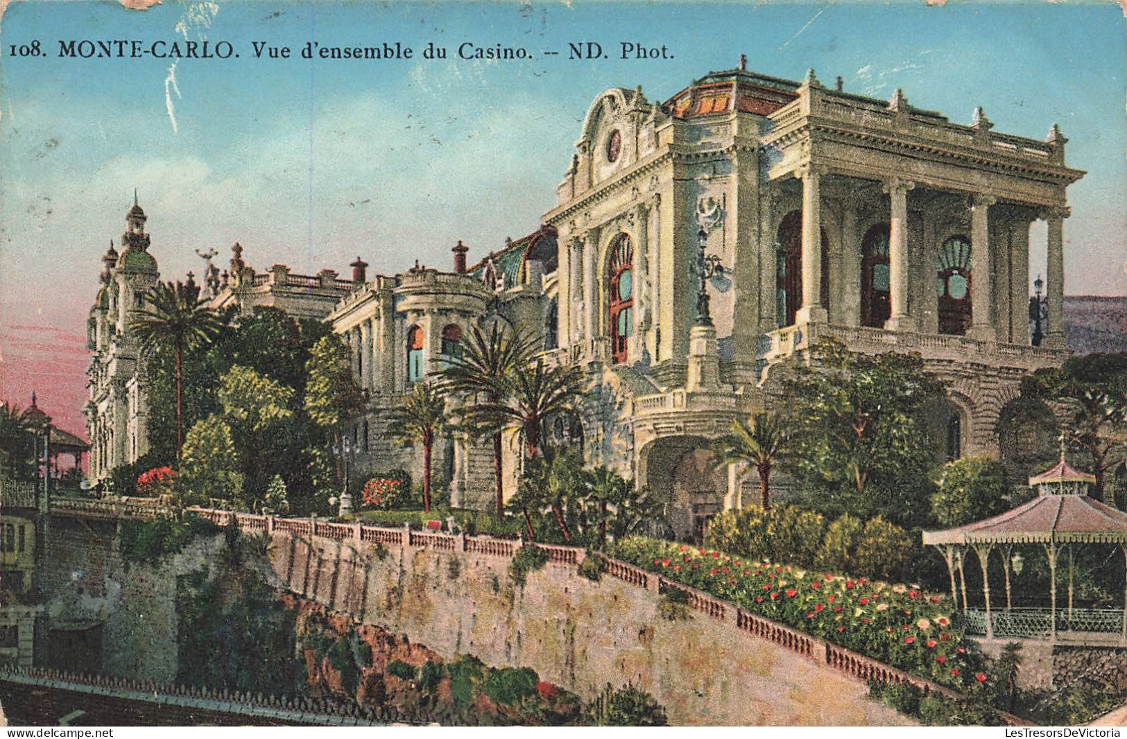 MONACO - Monte-Carlo - Vue D'ensemble Du Casino - Carte Postale Ancienne - Monte-Carlo