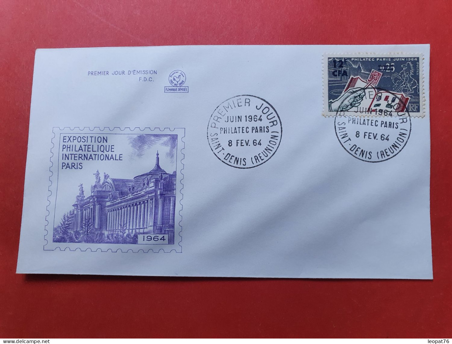 Réunion - Enveloppe FDC En 1964 - Philatec - N 175 - Brieven En Documenten