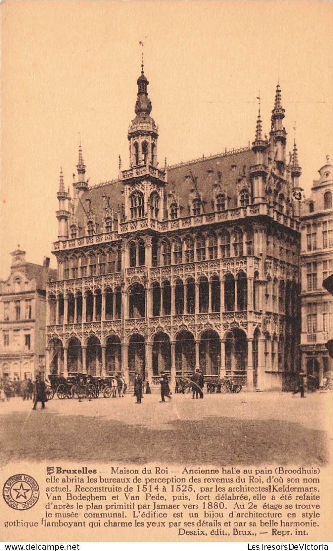 BELGIQUE - Bruxelles - Maison Du Roi - Ancienne Halle Au Pain - Animé - Cartes Postales Anciennes - Monuments