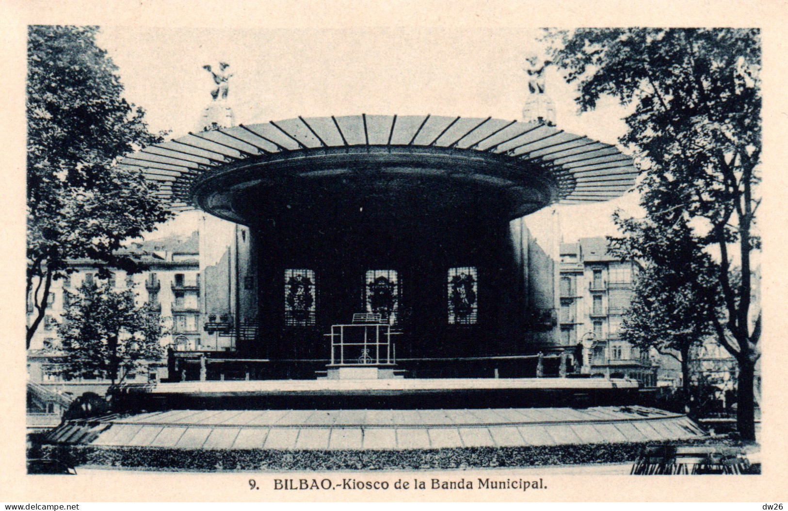 Vizcaya (Bilbao) Kiosco De La Banda Municipal (le Kiosque à Musique) Carte H.A.E. Non Circulée - Vizcaya (Bilbao)