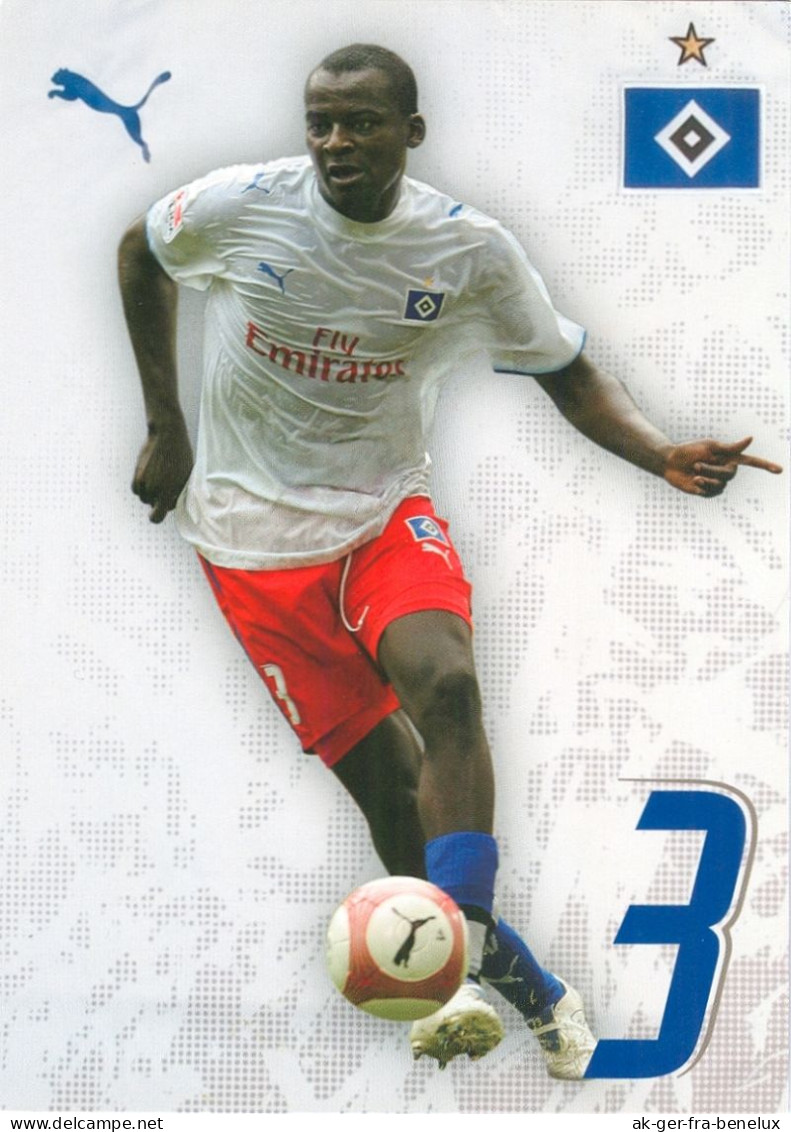 AK Timothee Atouba Hamburger SV 09-10 HSV Ajax Amsterdam FC Basel Neuchâtel CAF FECAFOOT Fußball Kamerun Cameroun CAF - Autographes