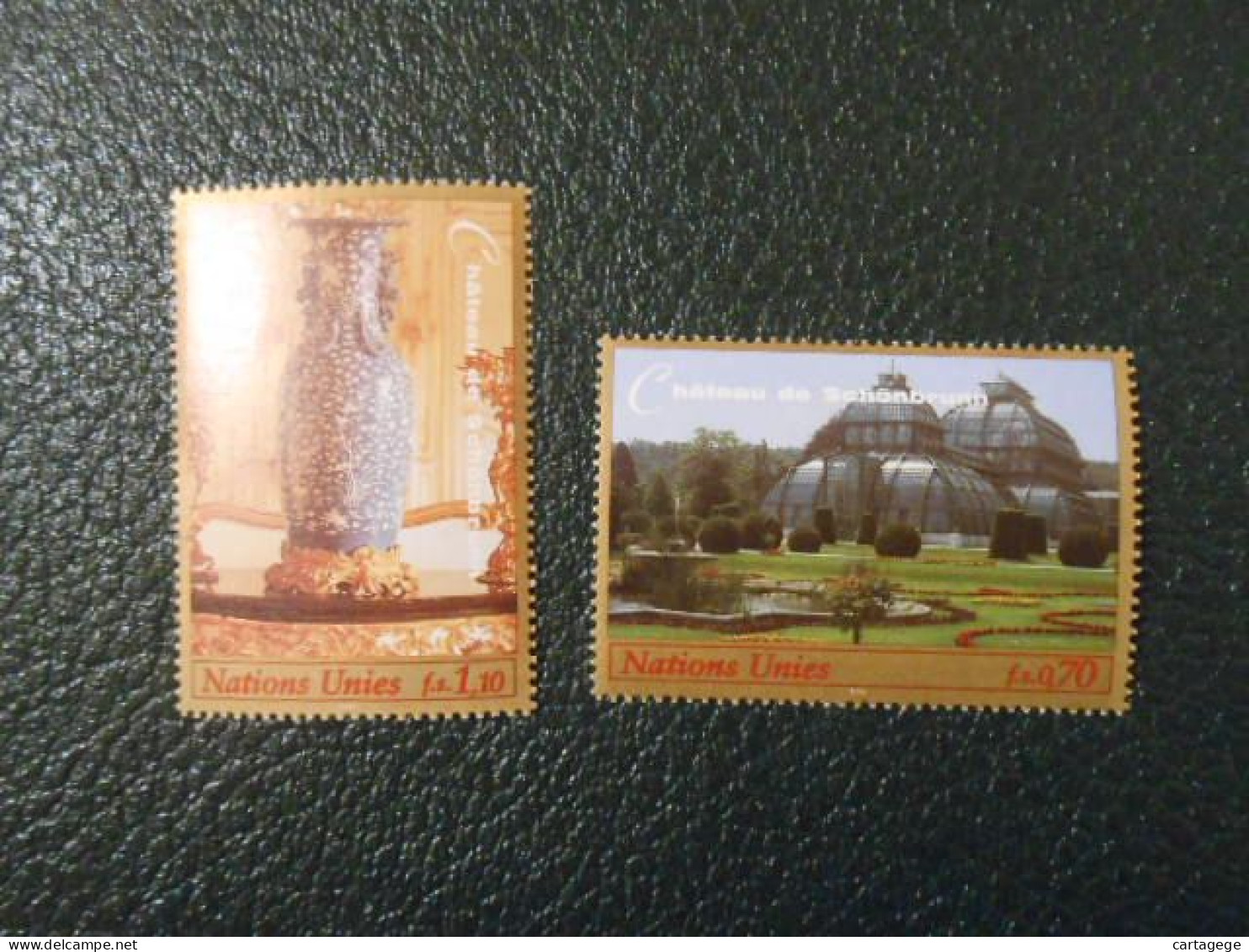 NATIONS-UNIES GENEVE YT  370/371 LE CHATEAU DE SCHONBRUNN** - Unused Stamps