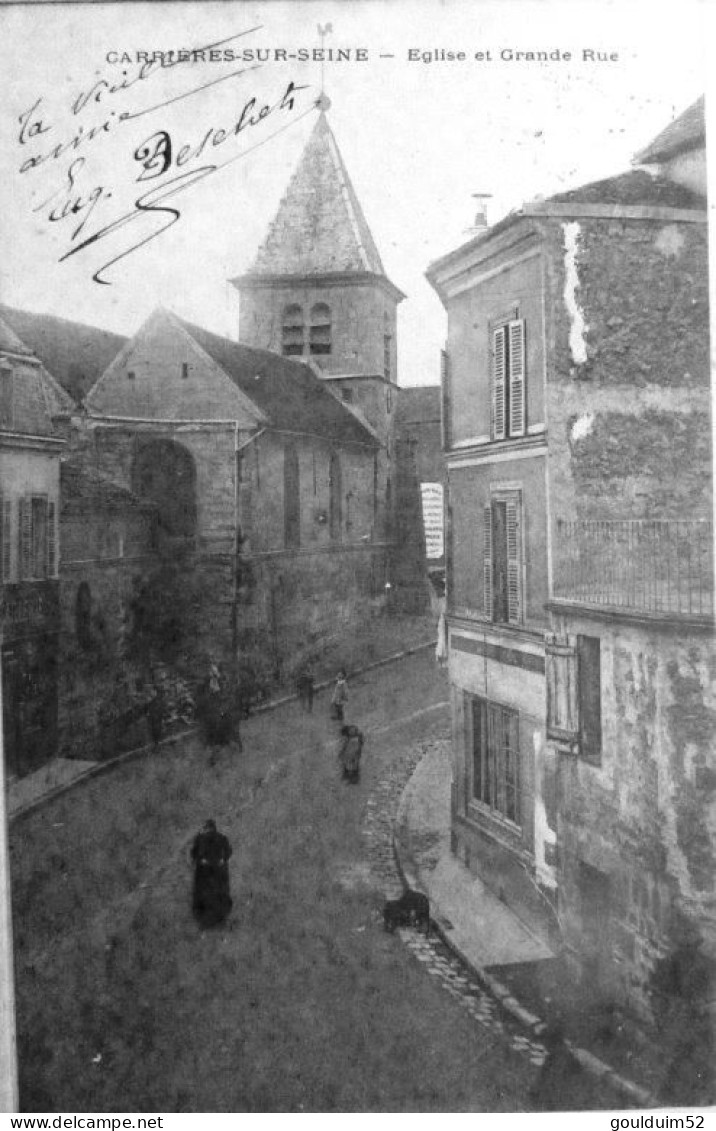 Eglise Et Grande Rue - Carrières-sur-Seine