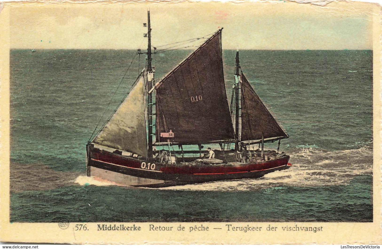 BELGIQUE - Middelkerke - Retour De Pêche - Bateau De Pêche - Colorisé  -  Cartes Postales Anciennes - Middelkerke