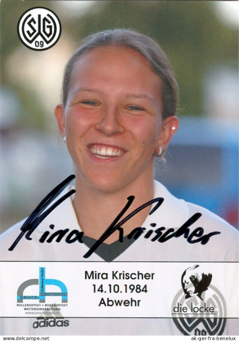 Autogramm AK Mira Krischer SG Wattenscheid 09 Frauen 04-05 Damen SG Lütgendortmund Fußball Bochum Women Fútbol Femenino - Autographes