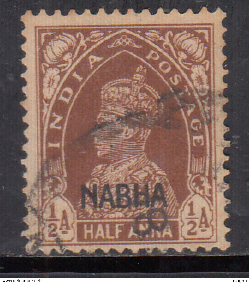 ½a Used Nabha KGVI Series 1941-1945 SG96, British India - Nabha