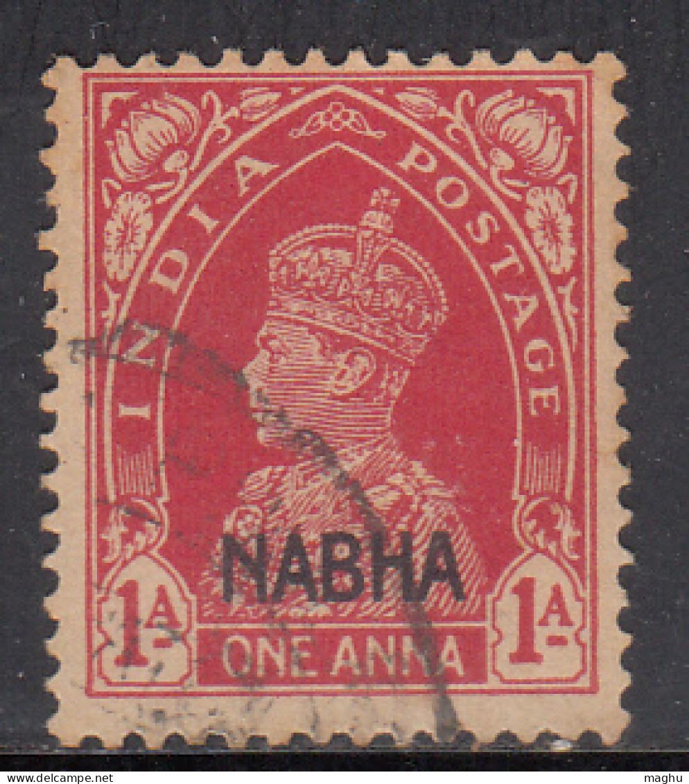 1a Used Nabha KGVI Series 1941-1945 SG98, British India - Nabha