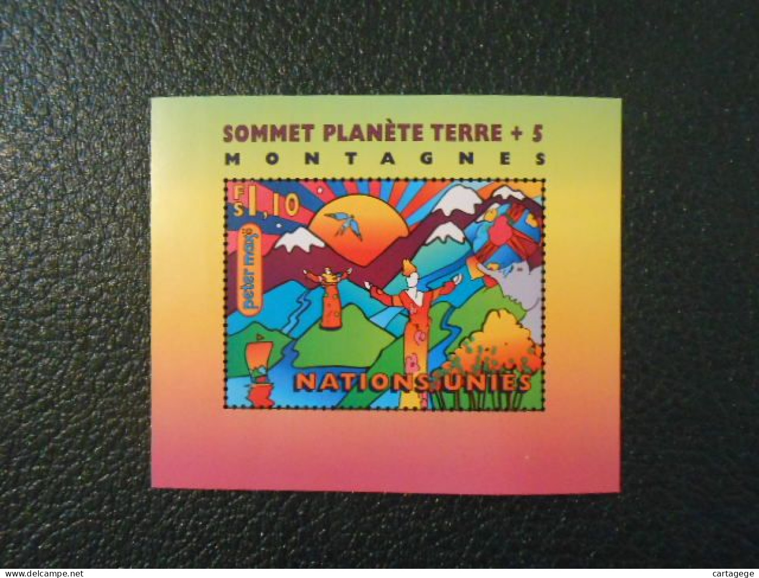 NATIONS-UNIES GENEVE YT  BF 9 SOMMET PLANETE-TERRE** - Unused Stamps
