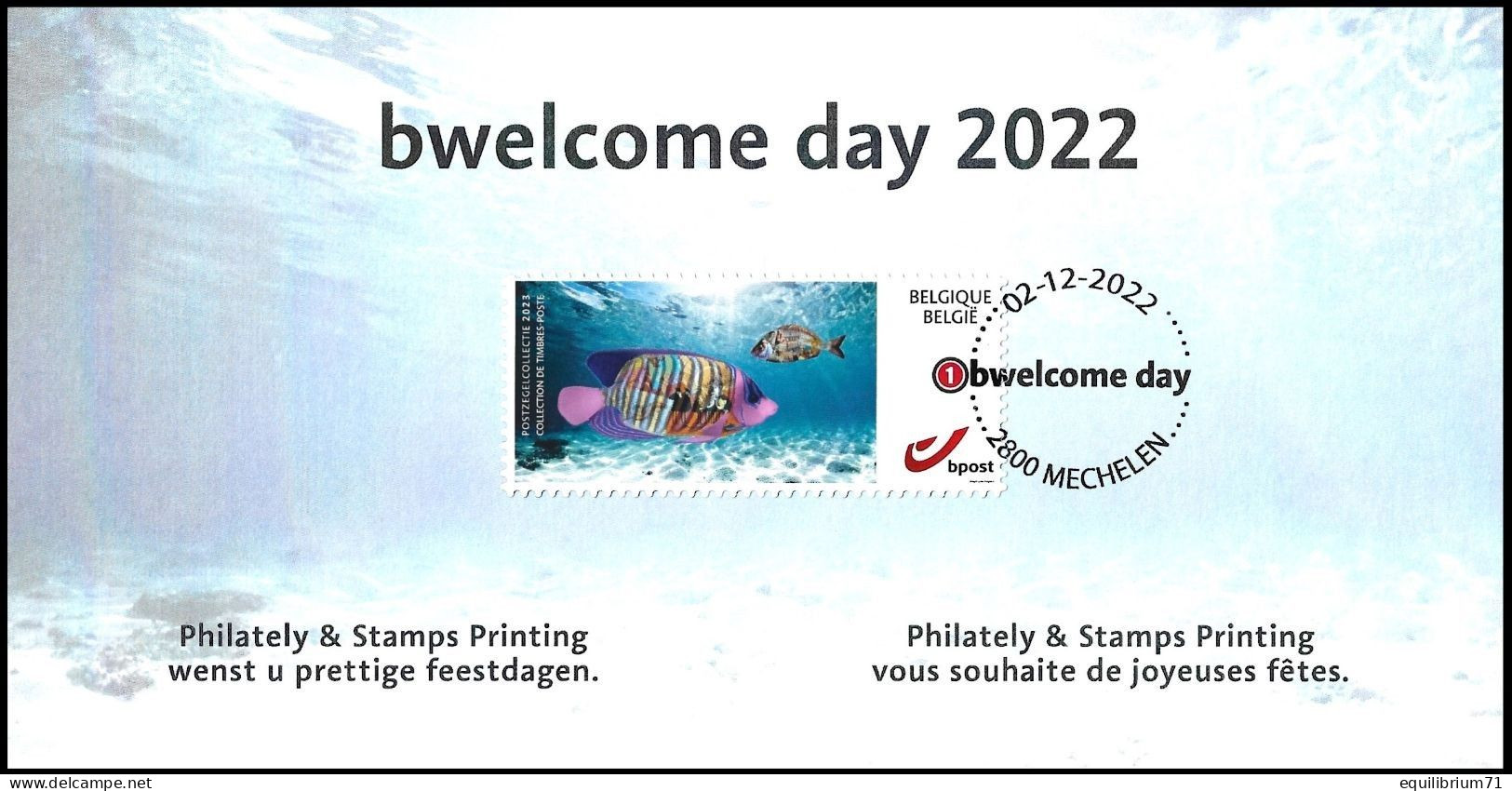 DUOSTAMP/MYSTAMP° - Event Card Bpost - Collection / Collectie / Sammlung - 2023 - Variante B Welkom Day 2022 - Lettres & Documents