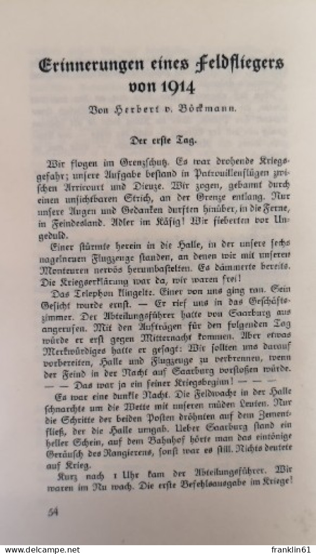 Deutscher Wille. Unter Flatternden Fahnen. Dritter Band: Die Seeschlacht Vor Dem Skagerrak. - Polizie & Militari