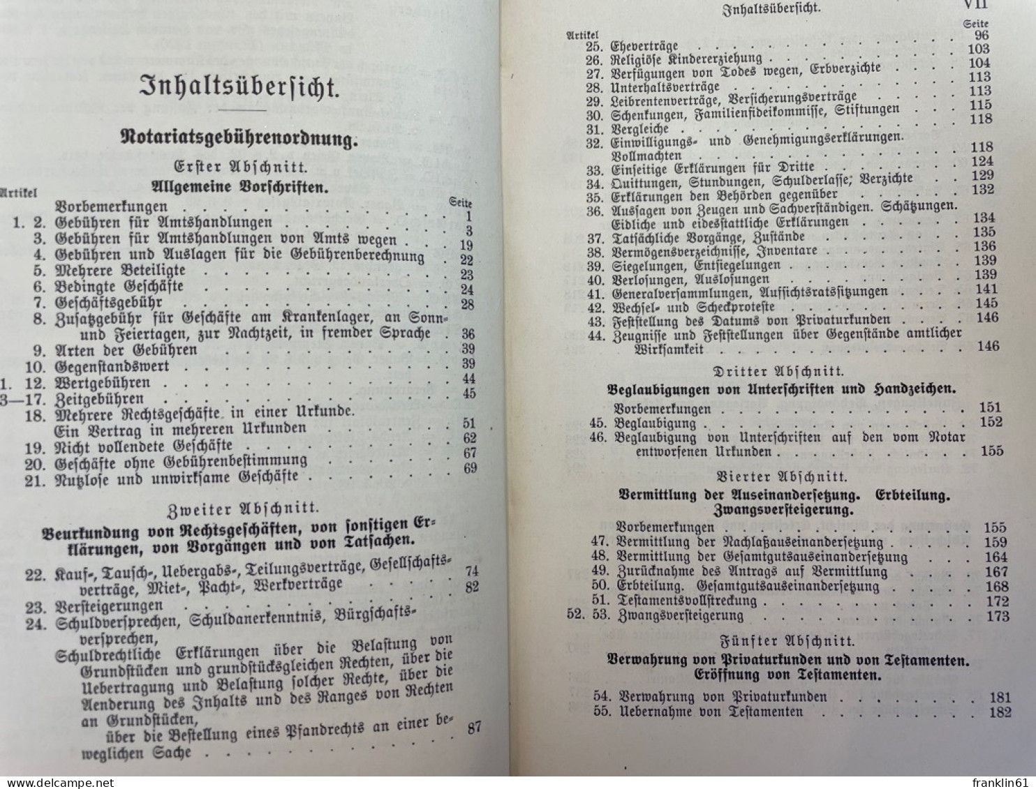 Die Bayerische Notariatsgebührenverordnung Vom 24.Juni 1915. - Recht