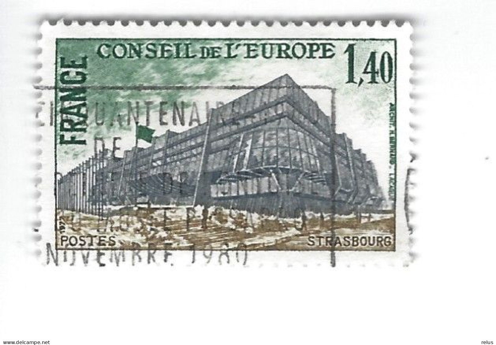 TS 55 Conseil De L'Europe Strasbourg Oblitéré 1977 - Used