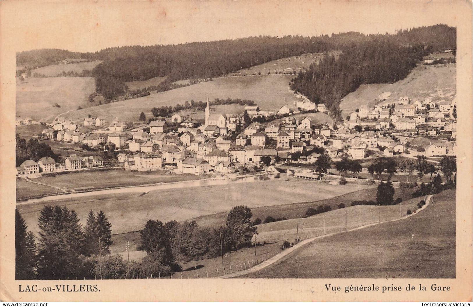 FRANCE - Villers-le-Lac - Vue Générale Prise De La Gare - Carte Postale Ancienne - Pontarlier