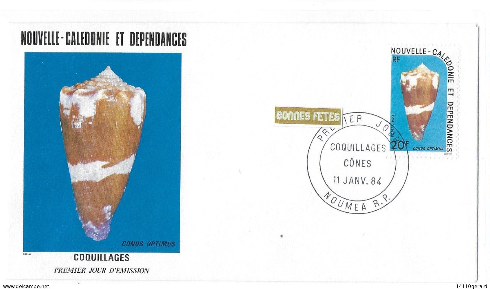 Nouvelle-CALÉDONIE ET DÉPENDANCES COQUILLAGES/CONES 11 Janvier 1984 - Used Stamps
