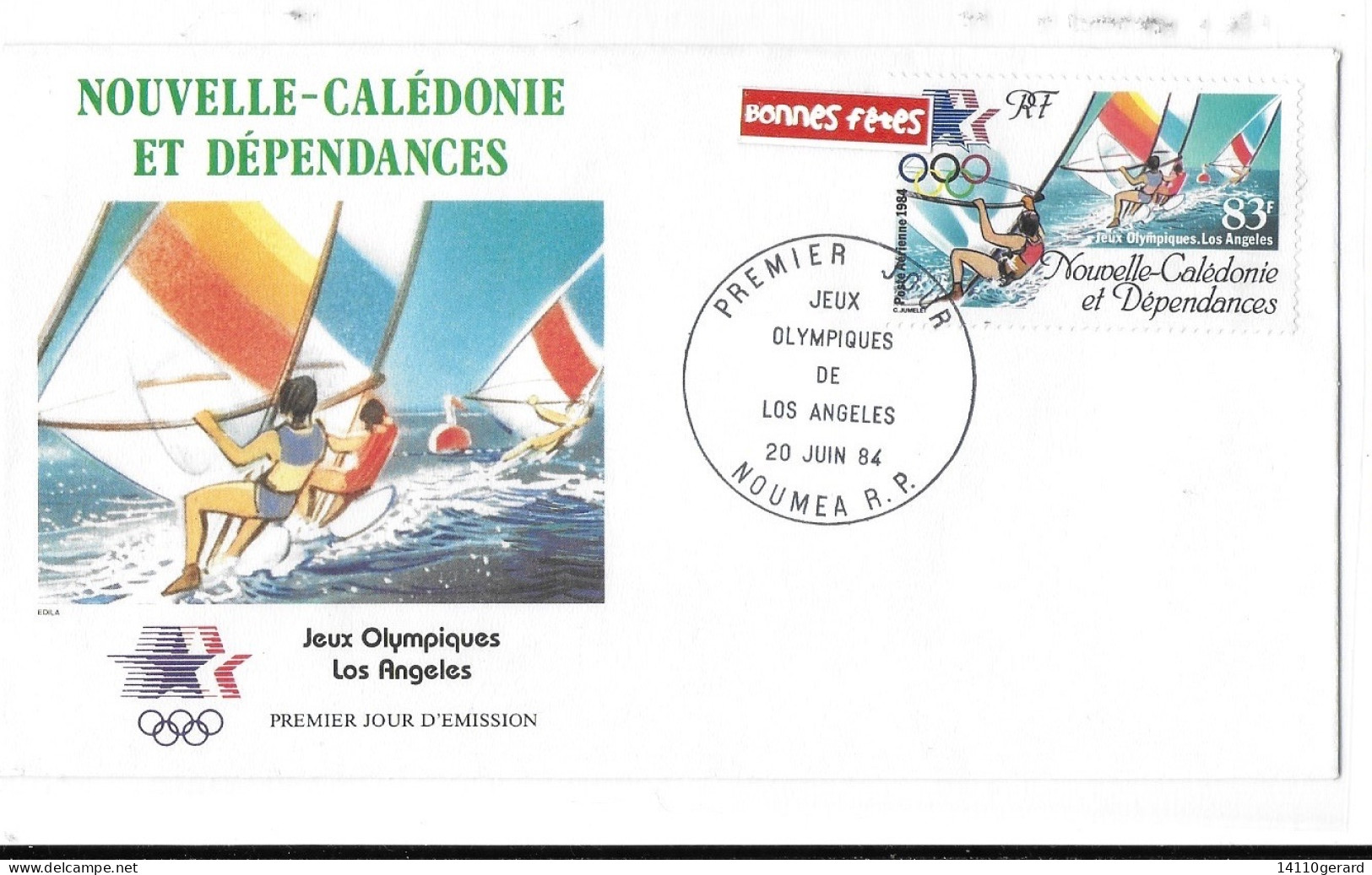 Nouvelle-CALÉDONIE ET DÉPENDANCES   JEUX OLYMPIQUES DE LOS ANGELES  20 Juin 1984 - Used Stamps