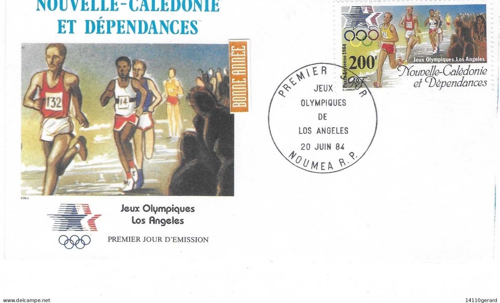 Nouvelle-CALÉDONIE ET DÉPENDANCES   JEUX OLYMPIQUES DE LOS ANGELES  20 Juin 1984 - Used Stamps