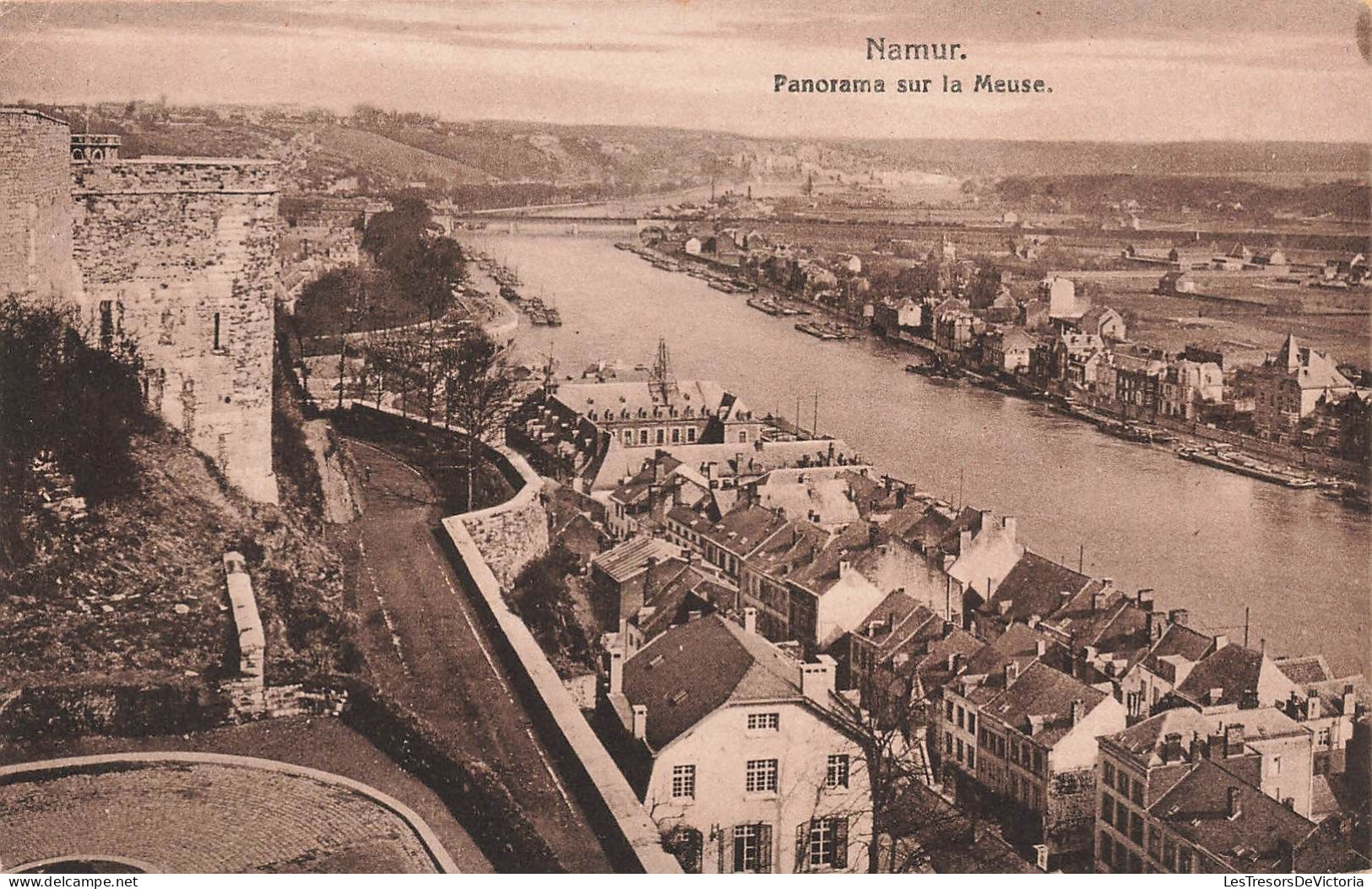 BELGIQUE - Namur - Panorama Sur La Meuse - Ville - Cartes Postales Ancienne - Namur