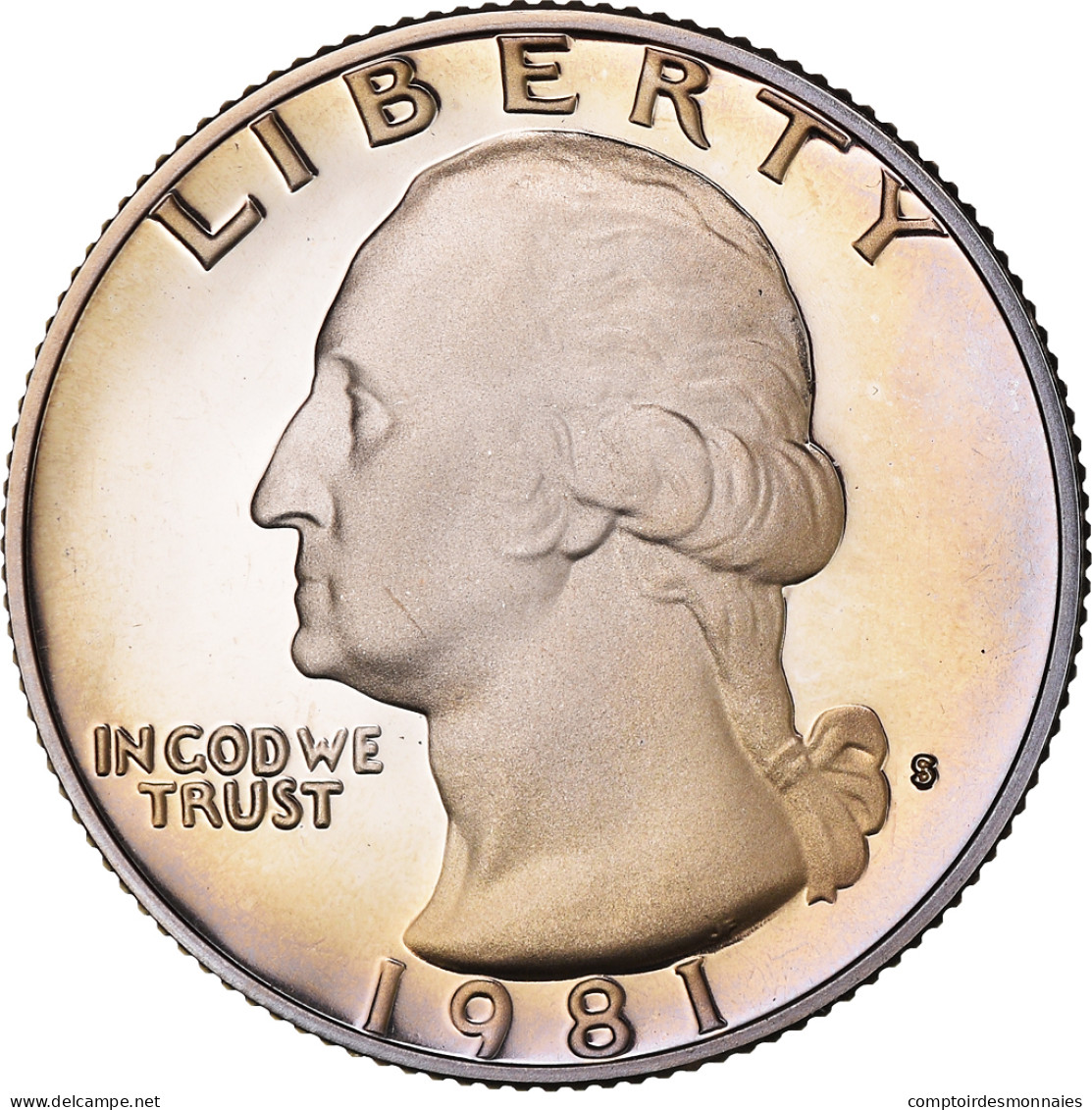 Monnaie, États-Unis, Washington Quarter, Quarter, 1981, U.S. Mint, San - 1932-1998: Washington