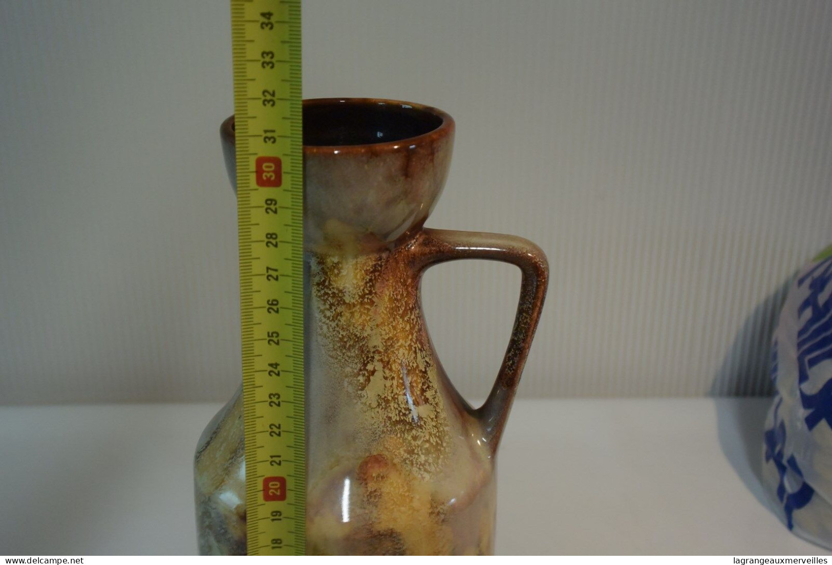 C122 Grand Vase Soliflore En Grès Germany 30 - Autres & Non Classés