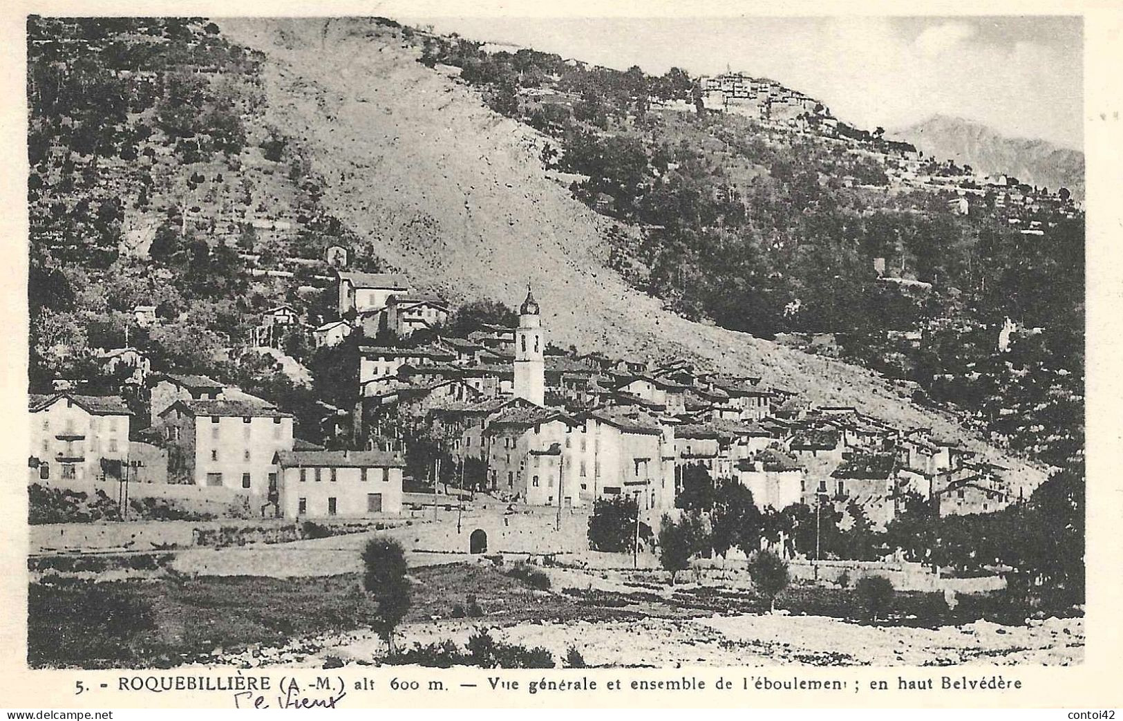 06 ROQUEBILLIERE VUE GENERALE BELVEDERE N°5  VALLEE DE LA VESUBIE ALPES MARITIMES - Roquebilliere