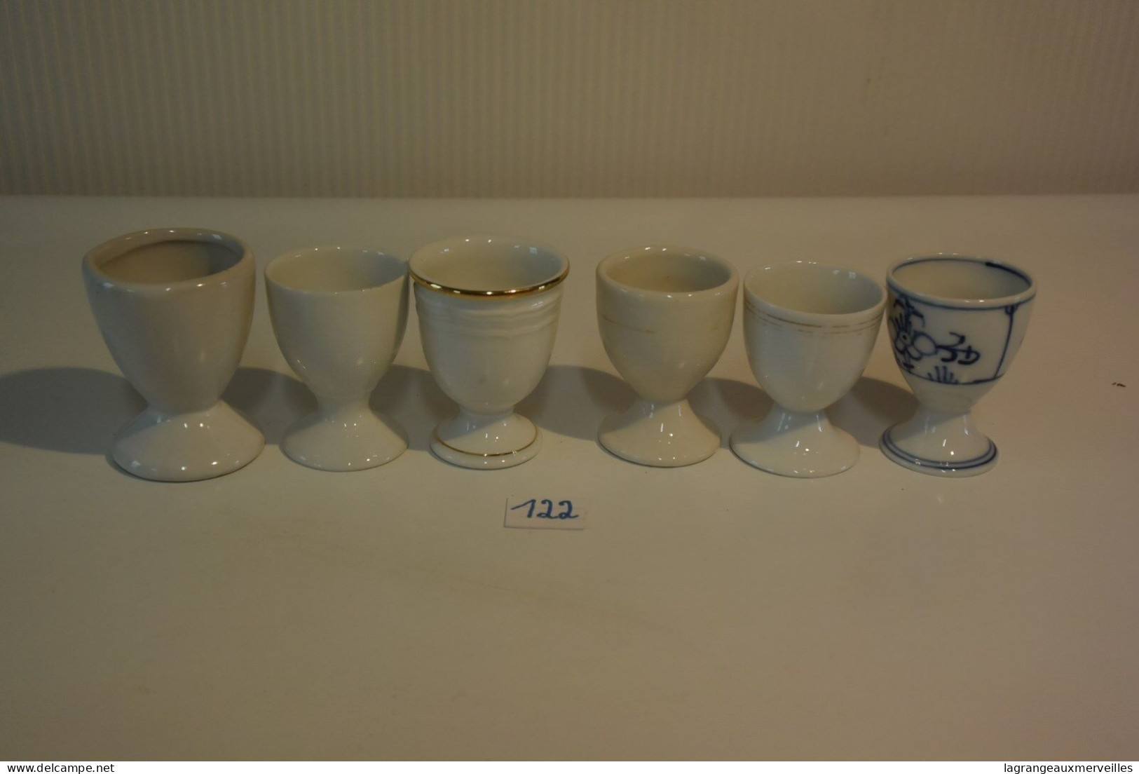 C122 6 Anciens Coquetiers Old Egg Cup Oude Eierdopje Alte Eierbeche - Hueveras