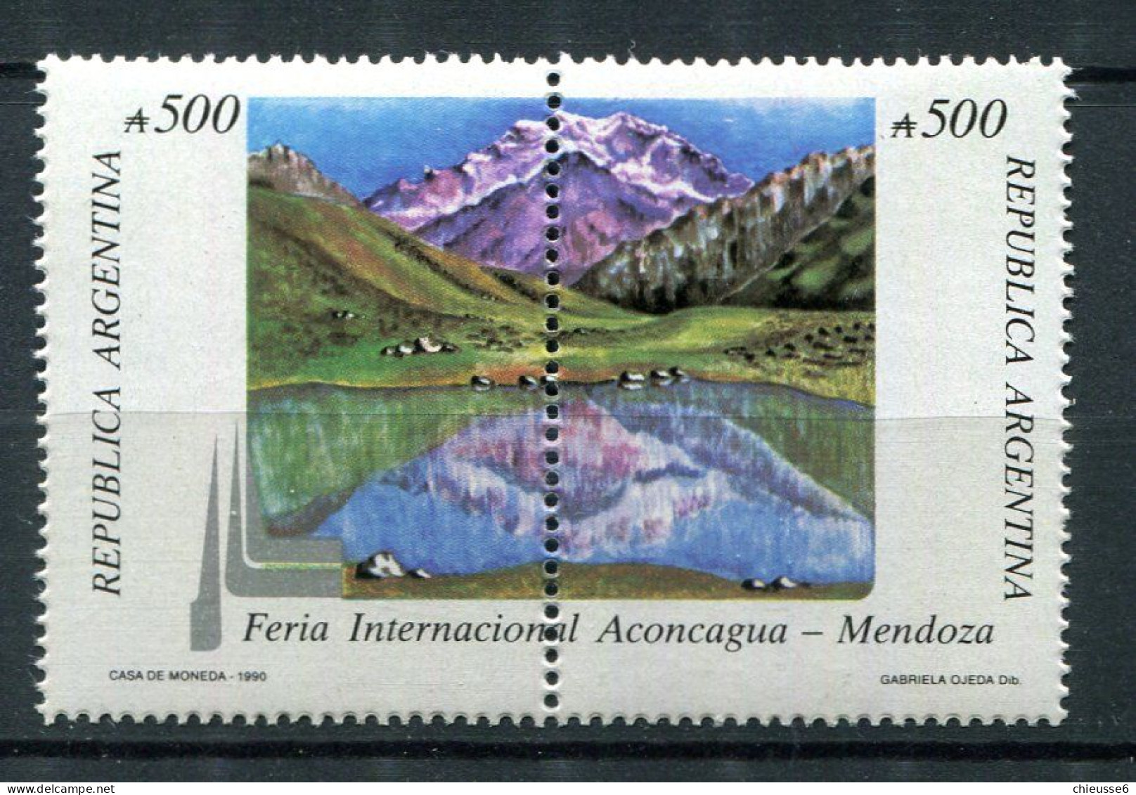 Argentine ** 1713/1714 Se Tenant - Foire Aconcagua à Mendoza - Ongebruikt