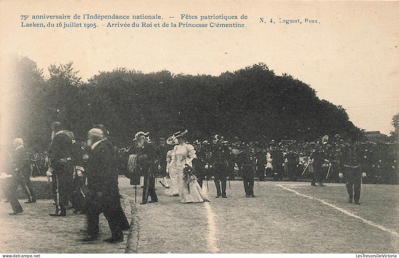 BELGIQUE - Laeken - Fêtes Patriotiques - Arrivée Du Roi Et De La Princesse Clémentine - Carte Postale Ancienne - Laeken