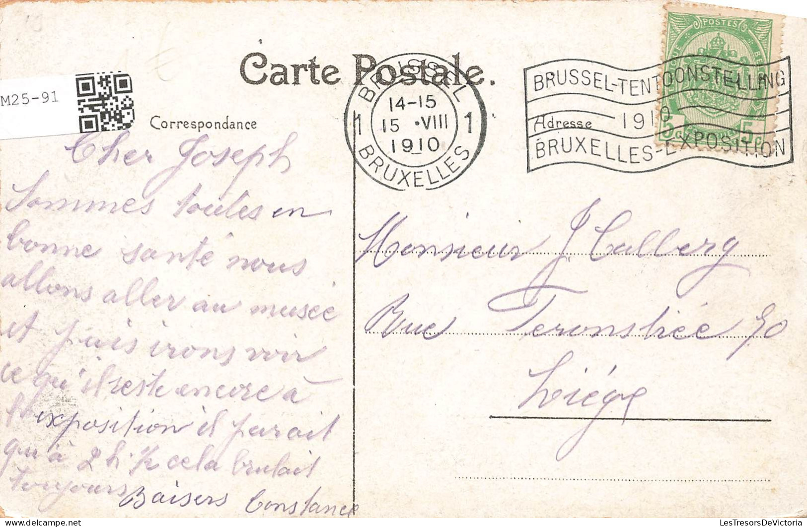 BELGIQUE - Exposistion De Bruxelles 1910 - Pavillon Allemand - Cartes Postales Ancienne - Universal Exhibitions