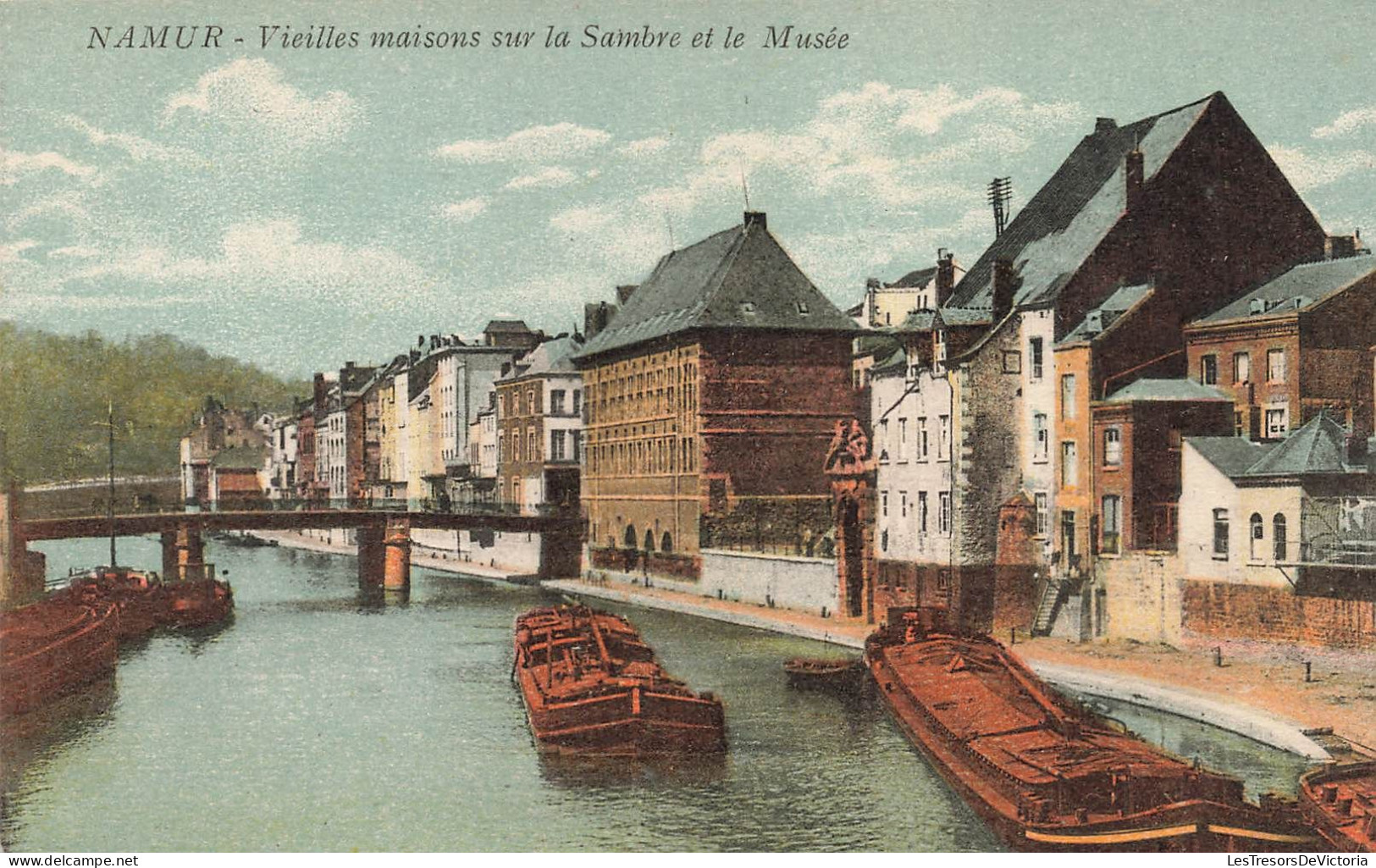 BELGIQUE - Namur - Vieilles Maisons Sur La Sambre Et Le Musée - Colorisé - Cartes Postales Ancienne - Namur