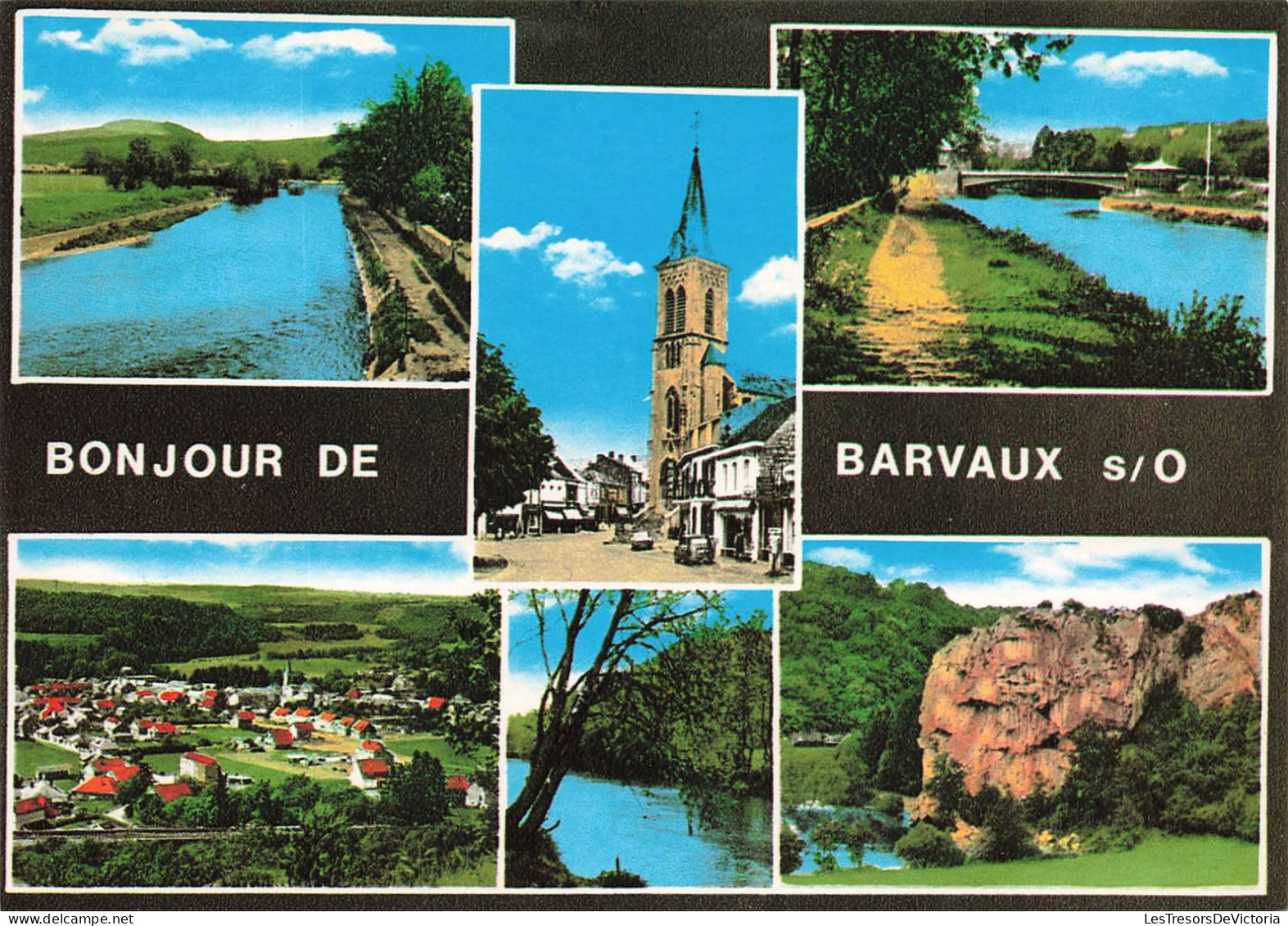 BELGIQUE - Durbuy - Bonjour De Barvaux S/O - Multivues  - Eglise - Cartes Postales - Durbuy