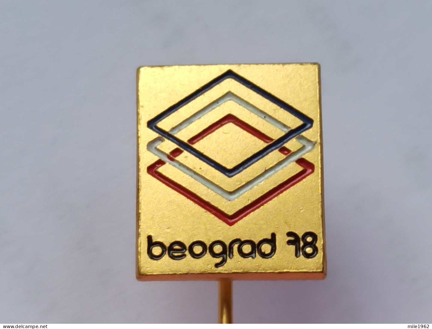 Badge Z-52-2 - BOX, BOXE, BOXING  TOURNAMENT BELGRADE 1978, SERBIA - Boxe