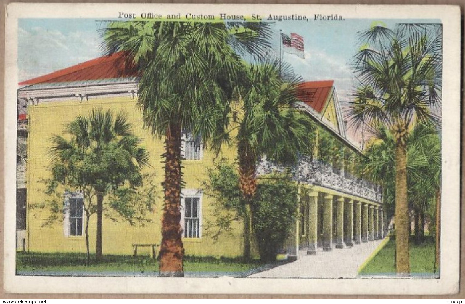 CPA USA - SAINT-AUGUSTINE - Post Office And Custom House - TB PLAN Edifices - St Augustine