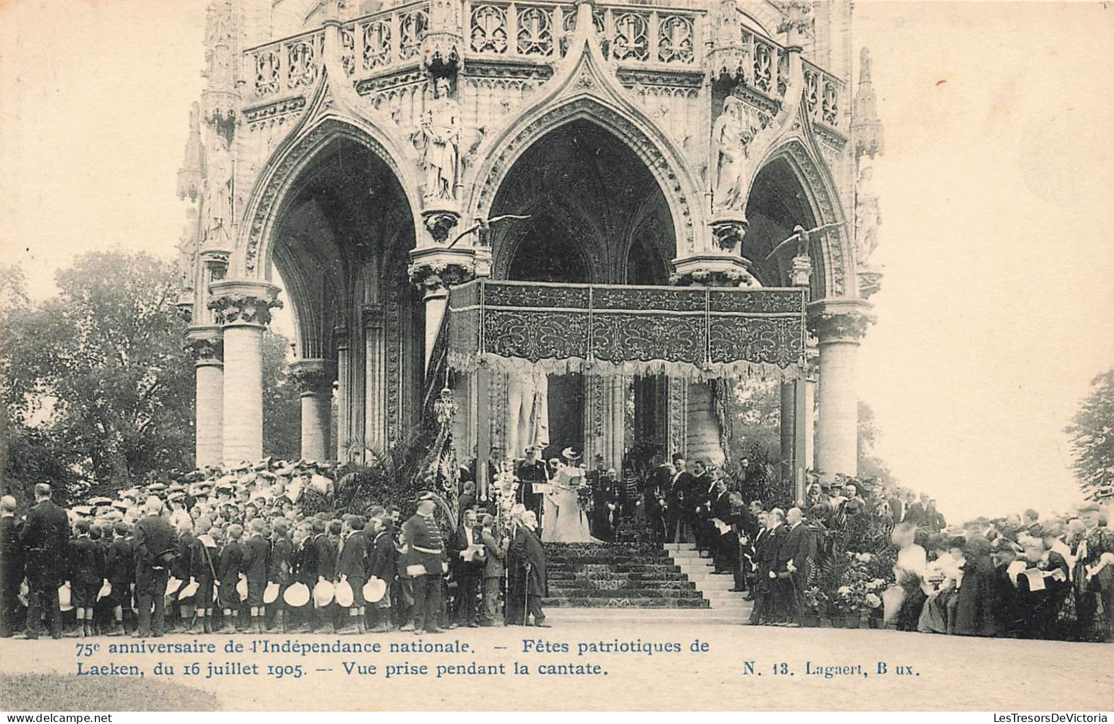 BELGIQUE - Laeken - Fêtes Patriotiques - Vue Prise Pendant La Cantate - Carte Postale Ancienne - Laeken